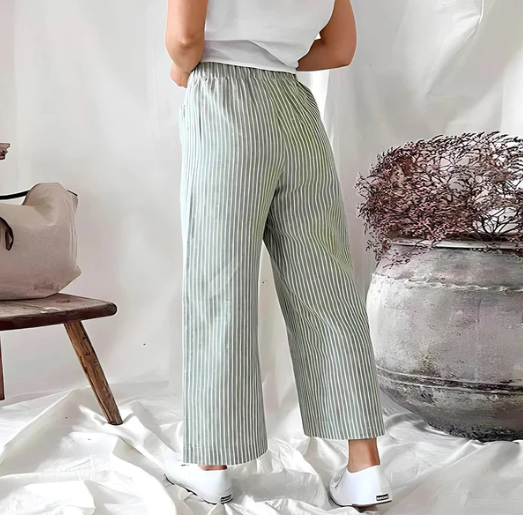 Valenzora | Effortlessly Striped Culottes Danife