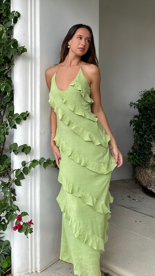 Valenzora | Kleid mit verspielten Rüschen