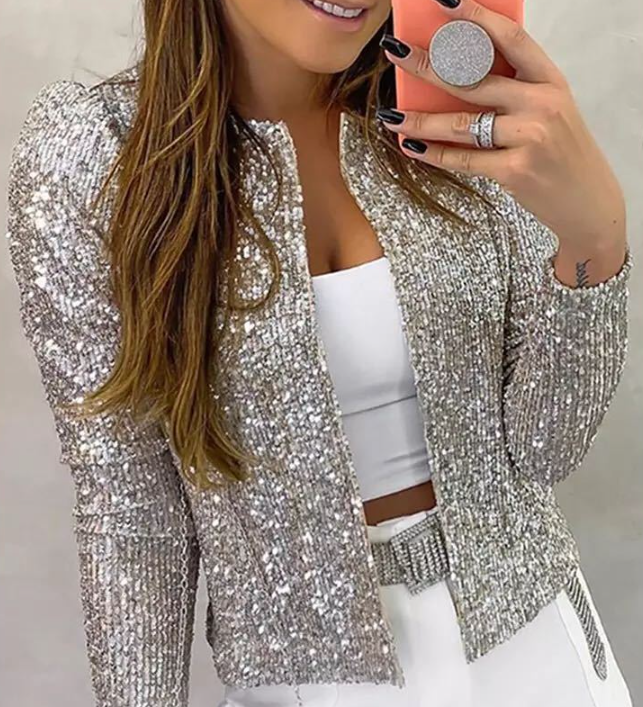 Valenzora | Elegant sequined jacket for women