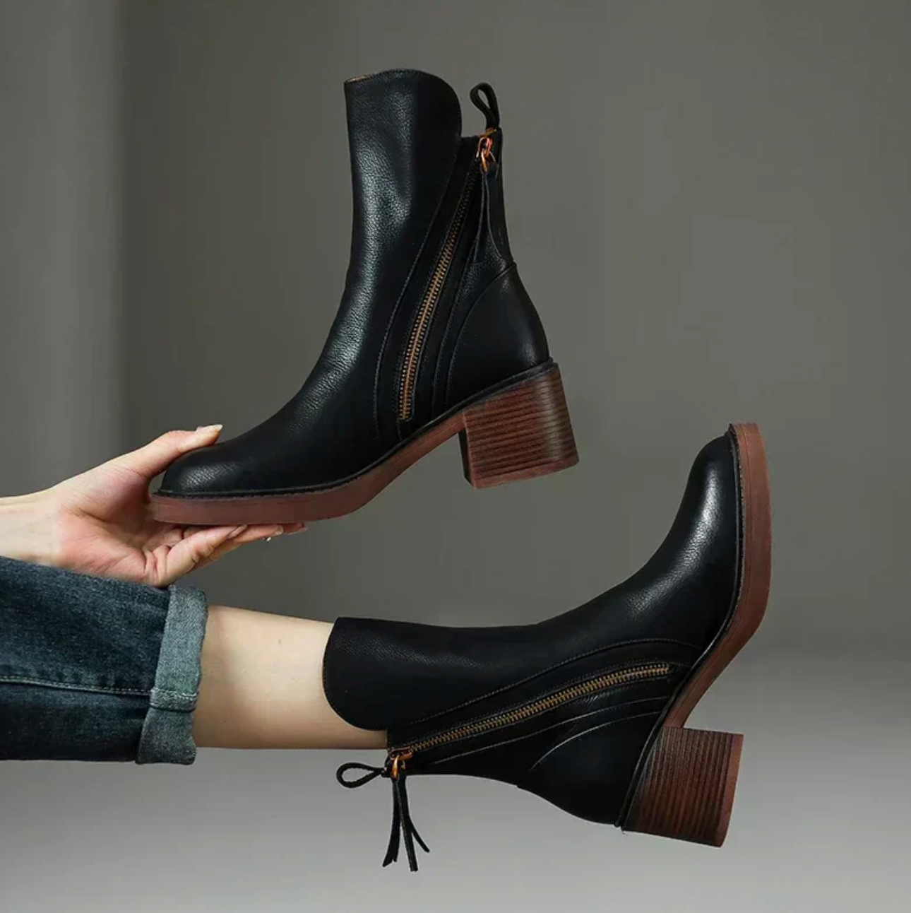 Valenzora | Stiefeletten aus Leder