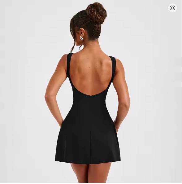 Damen-Skaterkleid mit elegantem Schnitt und hoher Taille, Größe [Größe fehlt]