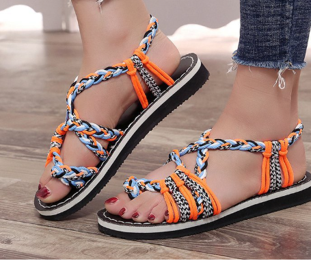 Valenzora | Bunte Strandsandalen für Damen