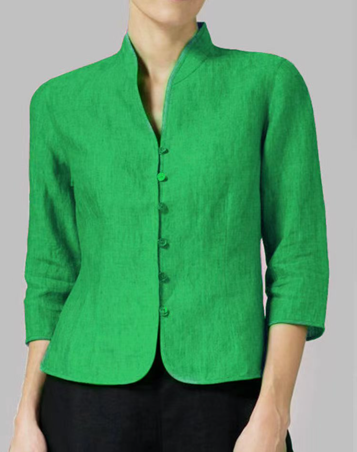 Valenzora | Stylisches Damen-Top mit hohem Kragen
