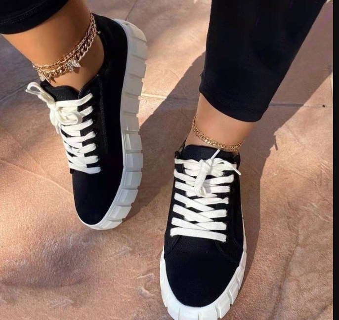 Valenzora | Suede Sneakers with Chunky Platform for Women