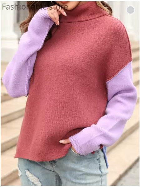 Valenzora – Color block sweaters are a winter trend