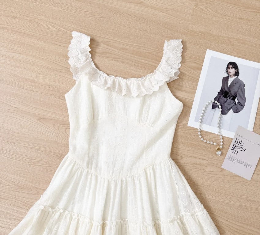 Valenzora | Elegantes ärmelloses Rüschen-Kuchenkleid