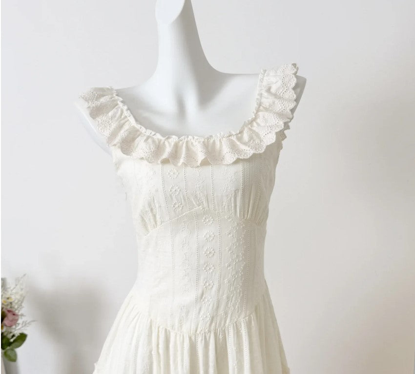 Valenzora | Elegantes ärmelloses Rüschen-Kuchenkleid