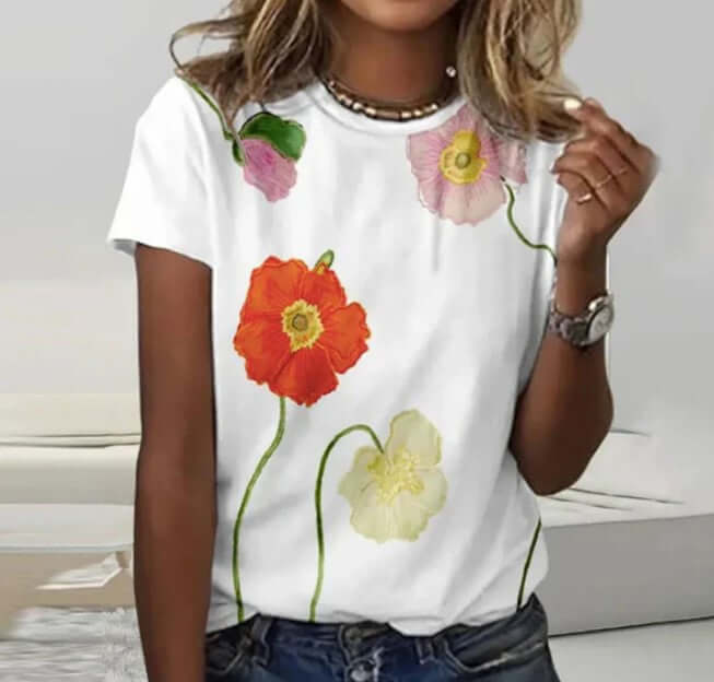 Valenzora | Poppy Flower Shirt
