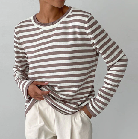 Valenzora | Gestreiftes Langarmshirt