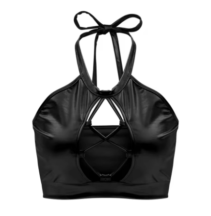 Damen Sport-Bikinioberteil mit einzigartigen Schnittdetails und schimmerndem Finish, Größe Valenzora