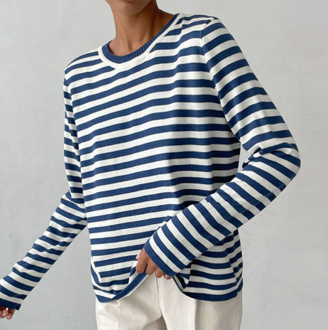 Valenzora | Gestreiftes Langarmshirt