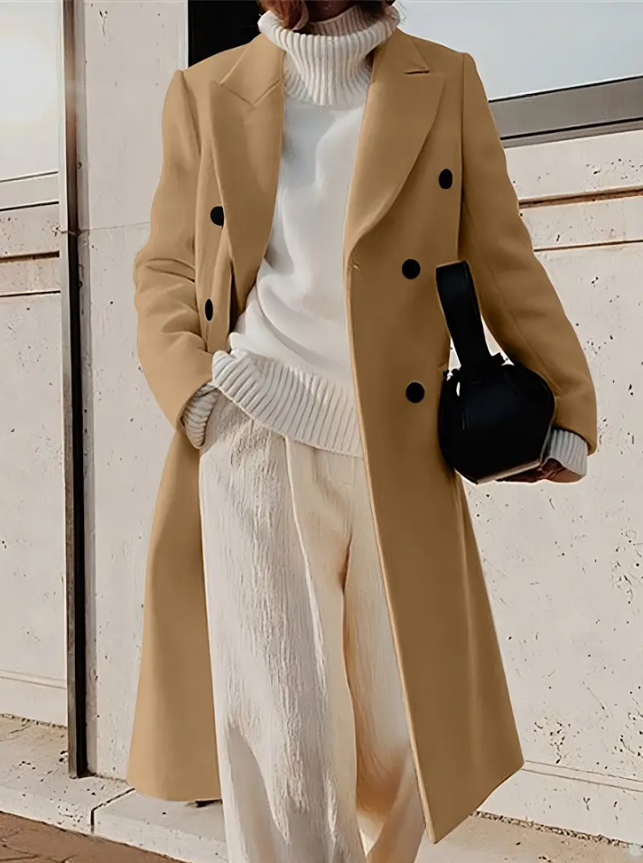 Valenzora | Zweireihige Jacke mit Kapuze