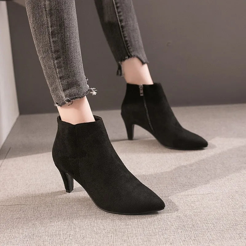 Valenzora | Damen Stiefeletten – Elegante Stiefeletten mit Absatz