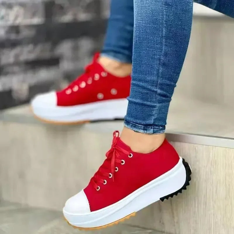 Valenzora | Leinwand-Sneakers zum Schnüren für die Freizeit