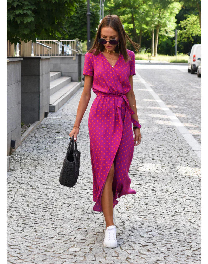 Eva™ – Elegantes V-Ausschnitt-Kleid