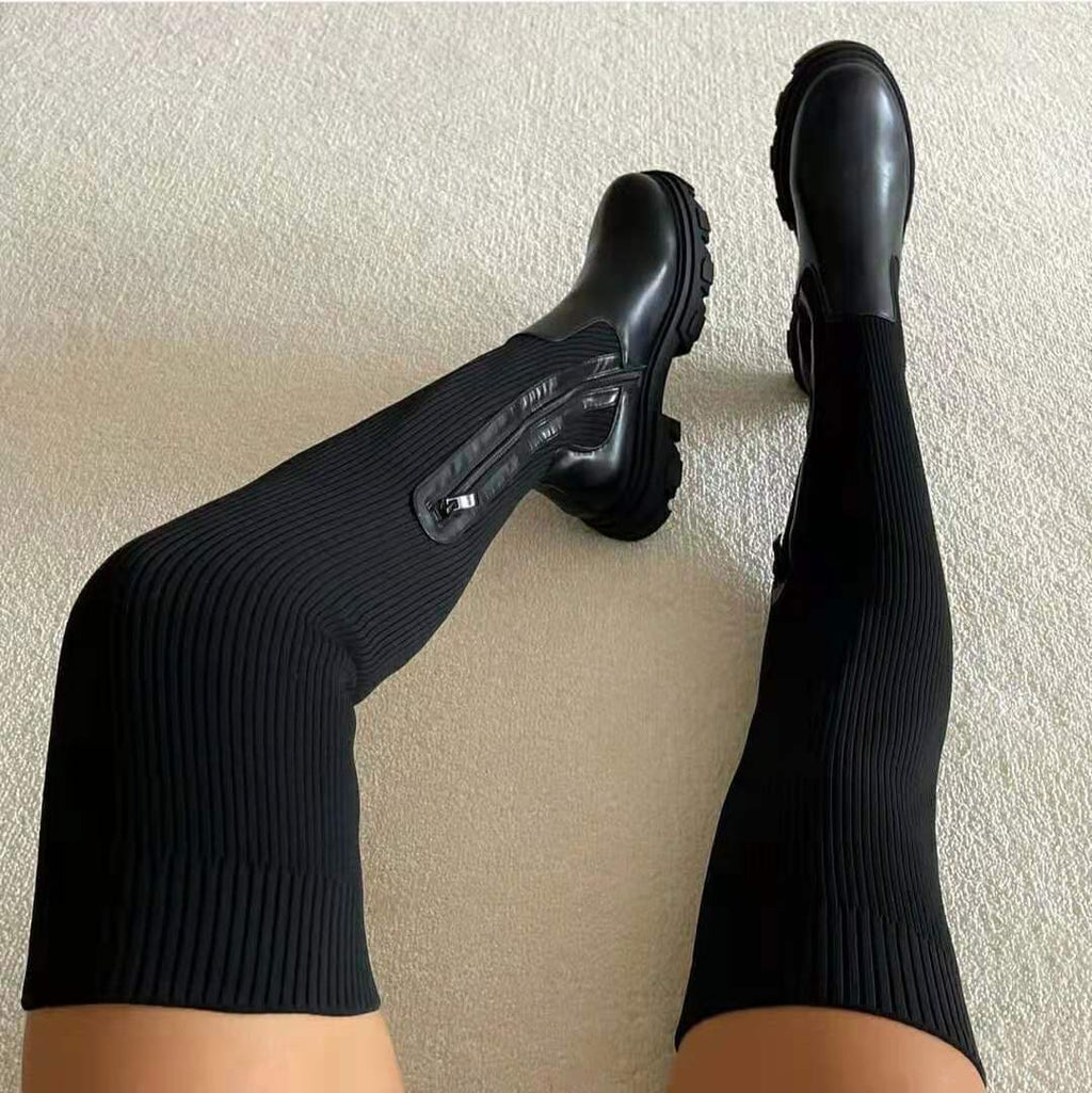 Valenzora | Stylish over-the-knee sock boots for every occasion