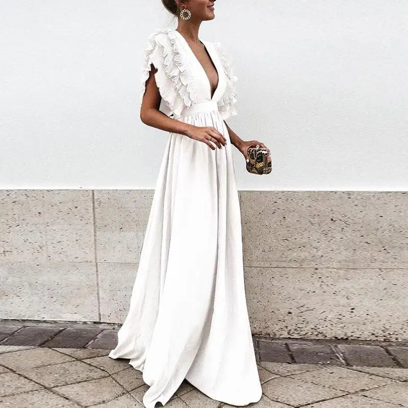 Valenzora | Einfarbiges, locker sitzendes Kleid für Damen