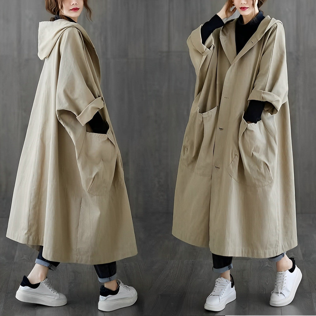 Valenzora | Oversized Windbreaker mit Taschen