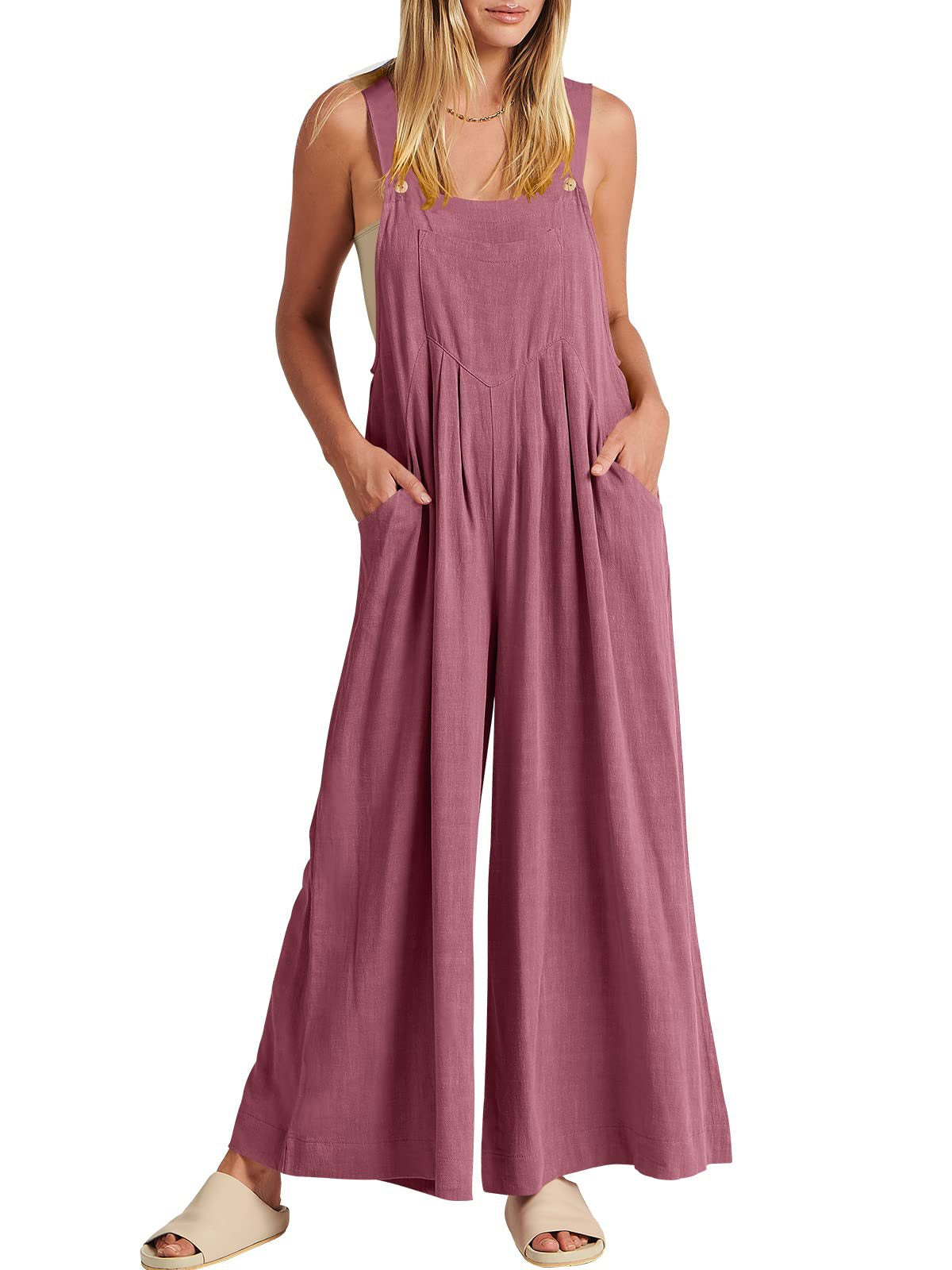 Rosabella™️ - Sleeveless Wide-Leg Jumpsuit