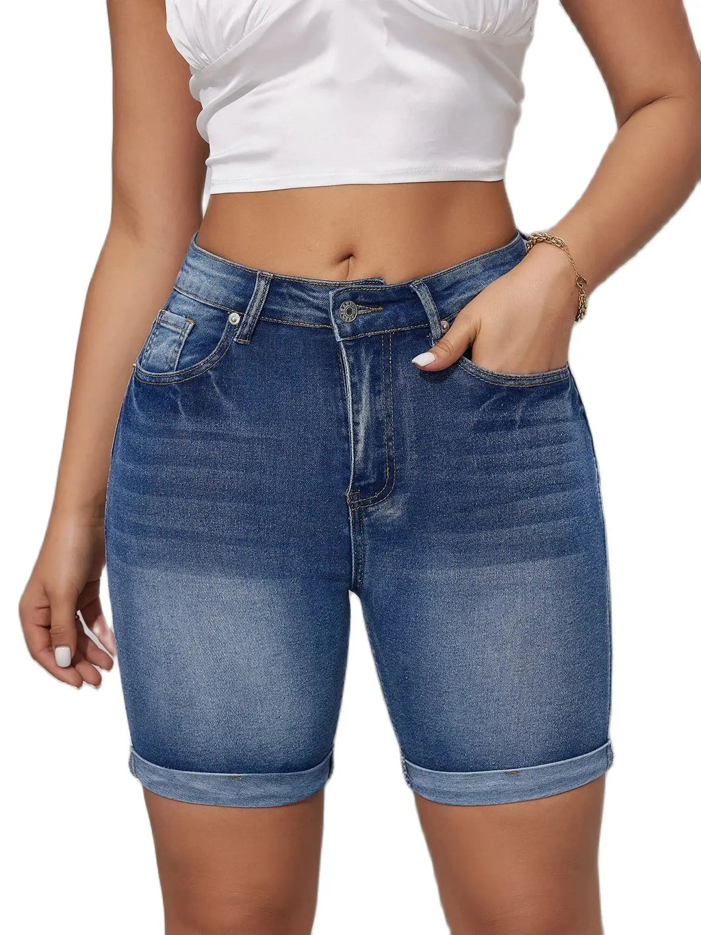 Valenzora | Waist Denim Shorts