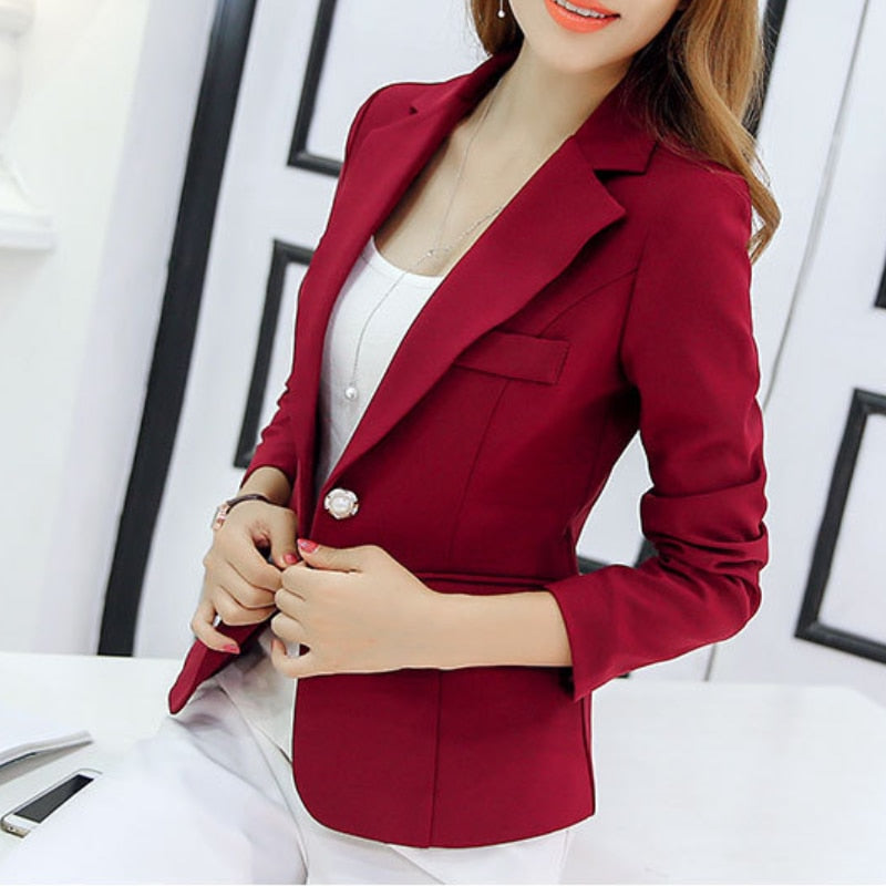 Valenzora Casual Pockets Short Blazer