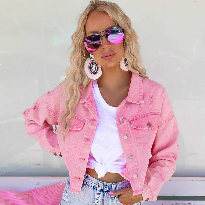 Valenzora – Jeansjacke mit Fransen