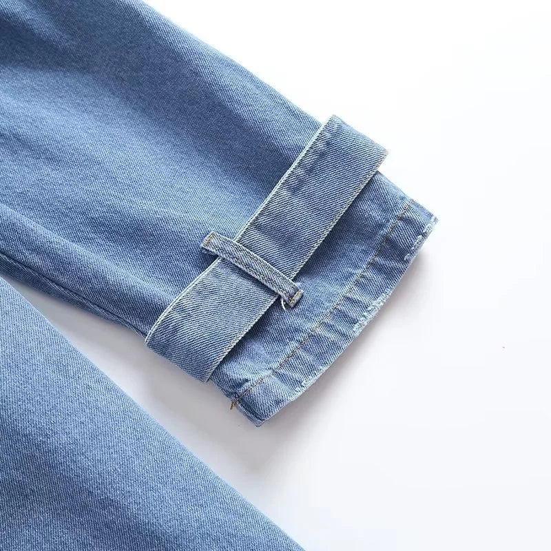 Valenzora | Langer Jeans-Trenchcoat für Damen