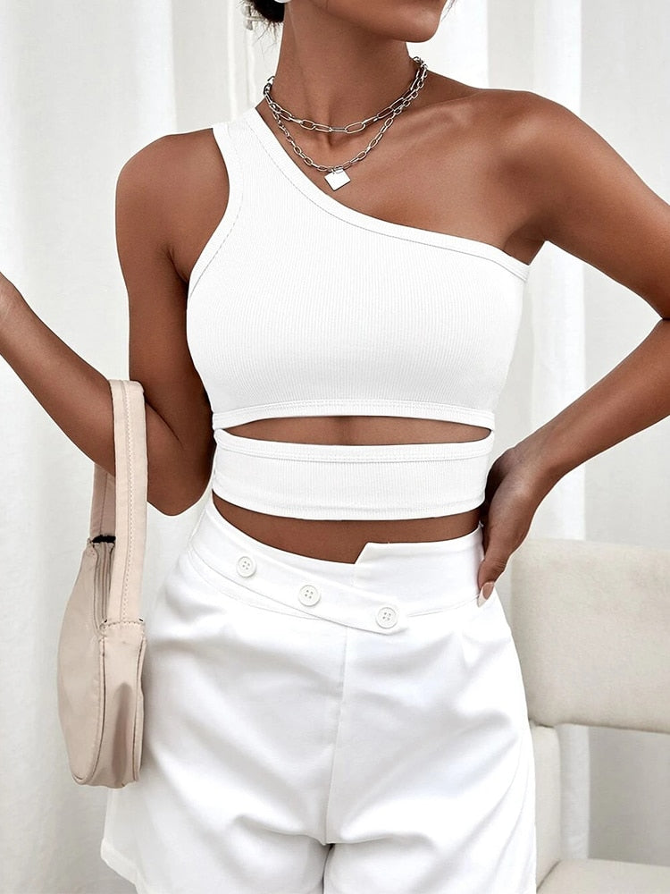 Valenzora - Seamless crop top with cut out
