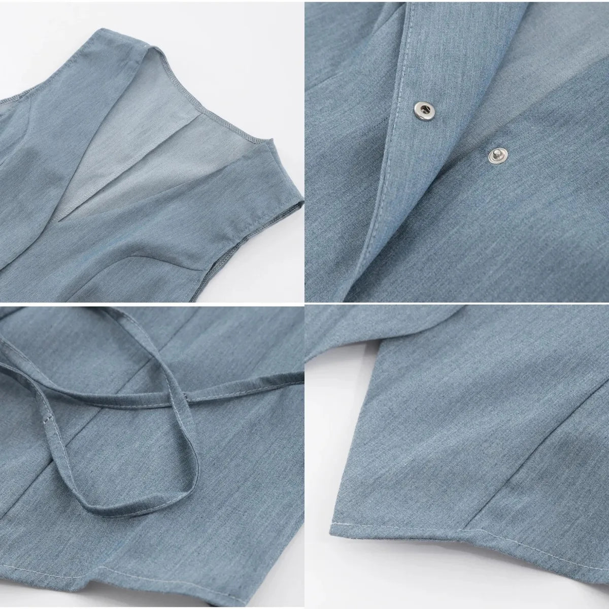 Valenzora | Neue Mode Sexy Damen Tops V-Ausschnitt Weste Slim Ärmellose Office Ladies Weste Einfarbig Schnür-Tops