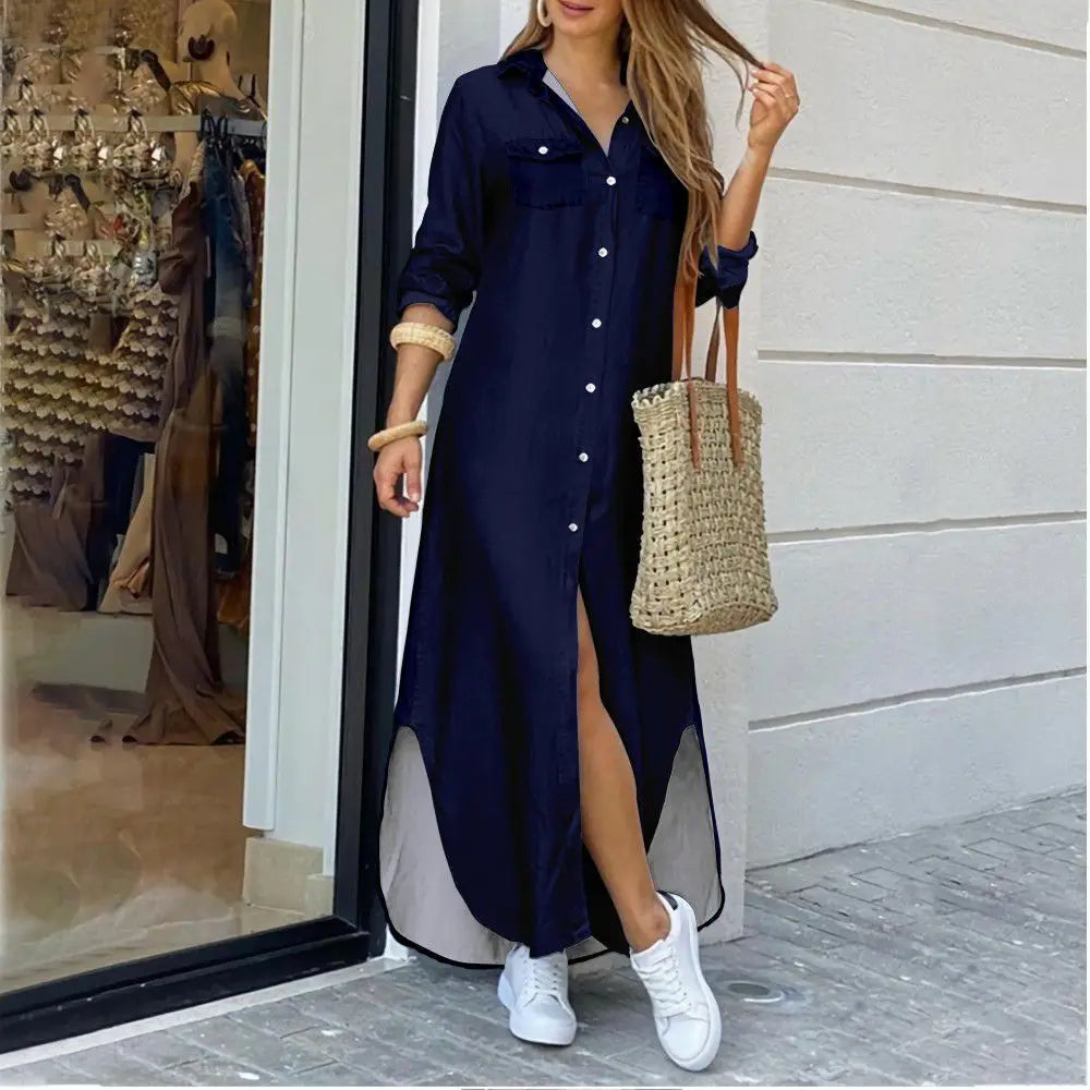 Valenzora | Long casual shirt dress