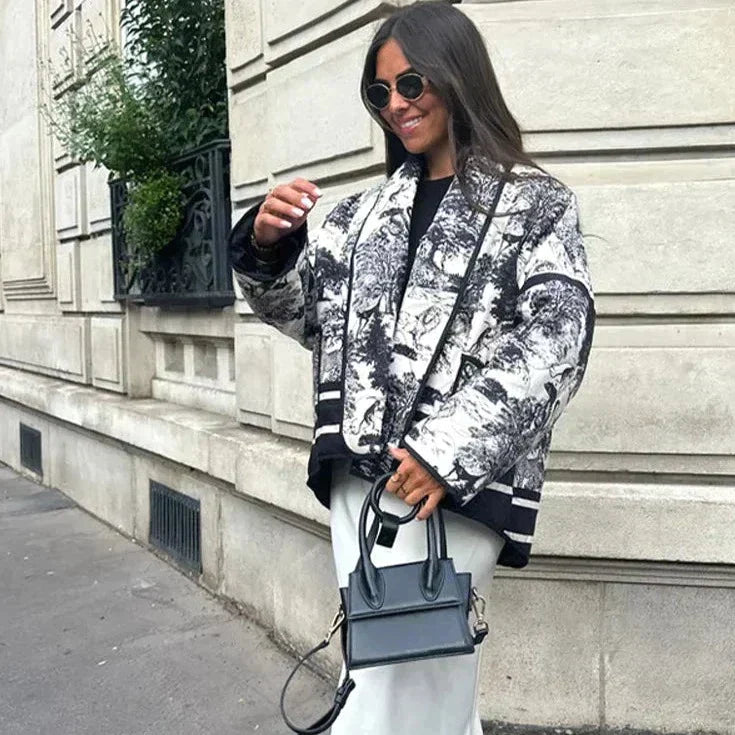 Valenzora | Elegant printed jacket for women