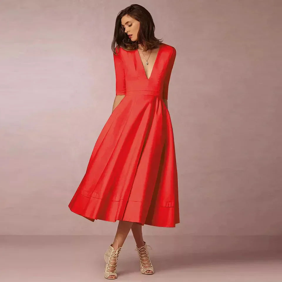 Valenzora | Elegantes A-Linien Midikleid