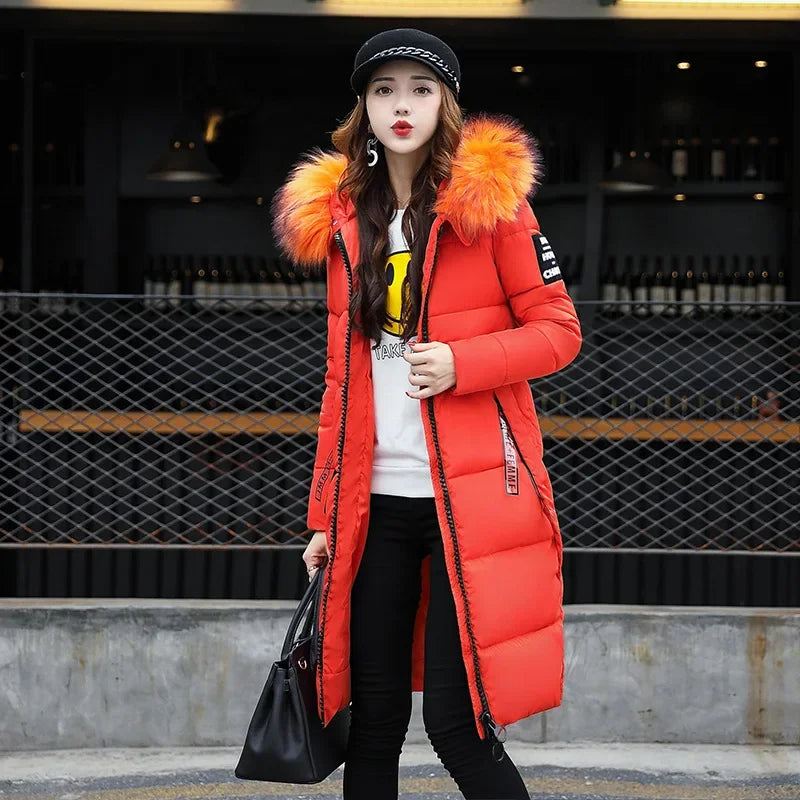 Valenzora – Damen-Winterparka – Warmer Mantel mit großer Kapuze und Fellkragen