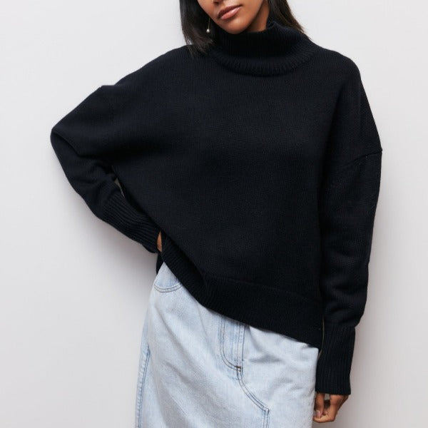 Valenzora | Gestrickter Rollkragenpullover