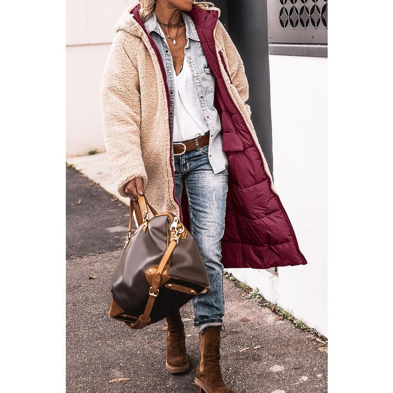 Valenzora | Double-breasted reversible jacket for women