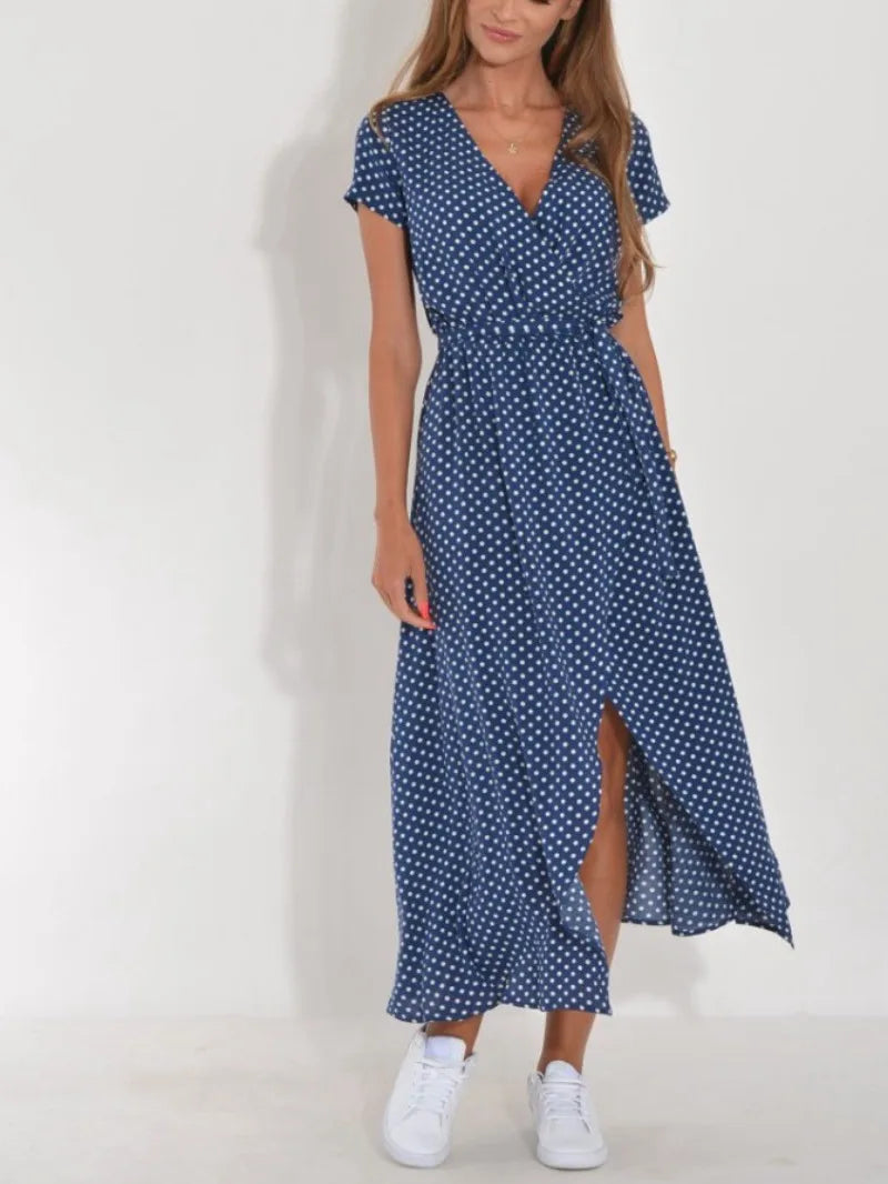 Valenzora | Floral wrap dress