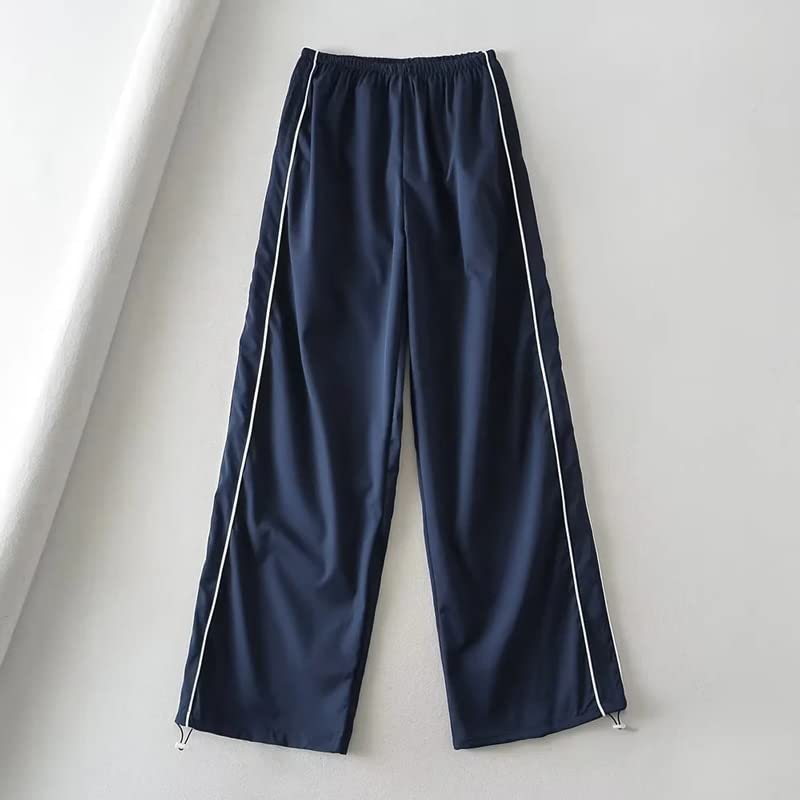 Valenzora Generous Cargohose | Damen Kordelzug Elastische Niedrige Taille Parachute-Hose