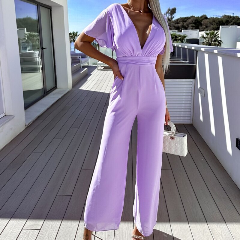 Valenzora | Eleganter Jumpsuit mit weitem Bein
