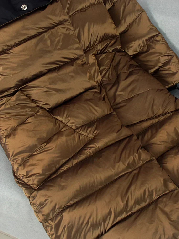 long checked coat
