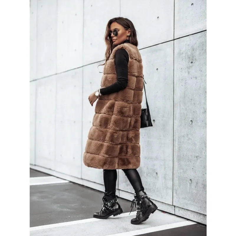 Valenzora | Stylische und Kuschelige Kunstfellweste für Damen