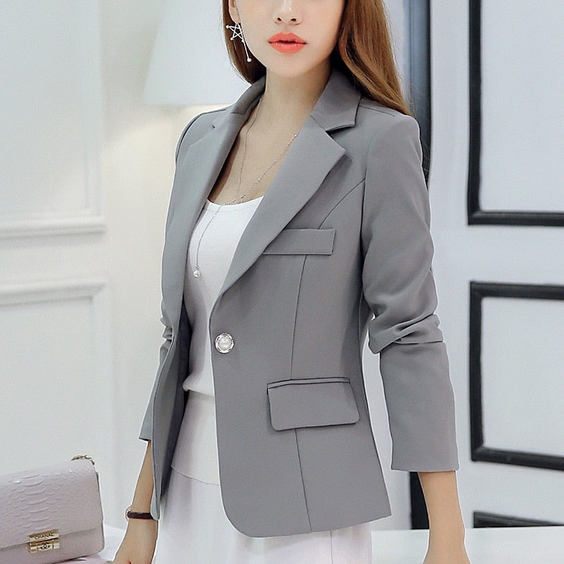 Casual Pockets Short Blazer