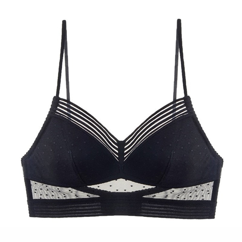 Low back lace bra
