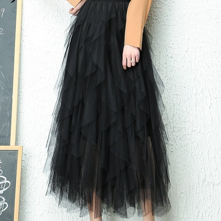 Valenzora High Waist Pleated Skirt