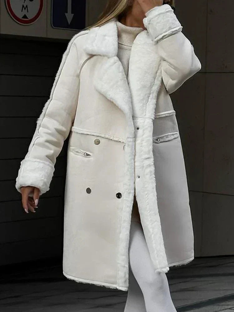 Valenzora - Long faux fur jacket