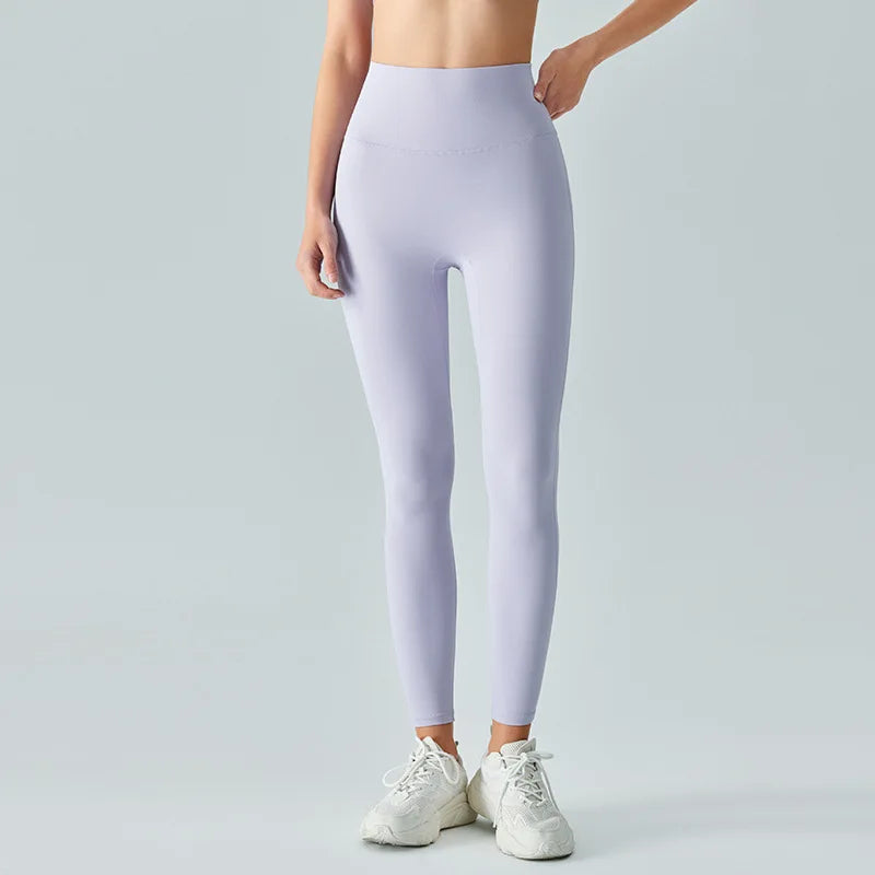 Valenzora | Emily Sportswear Naked High-Waisted Tight Yoga Pants Doppelseitig gebürstet Pfirsich Po-liftend Lauf-Sport-Fitness-Leggings