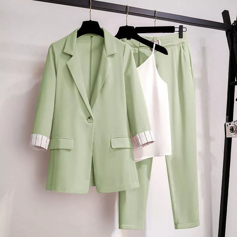 Valenzora | Eleganter dreiteiliger Plus-Size-Anzug für Damen