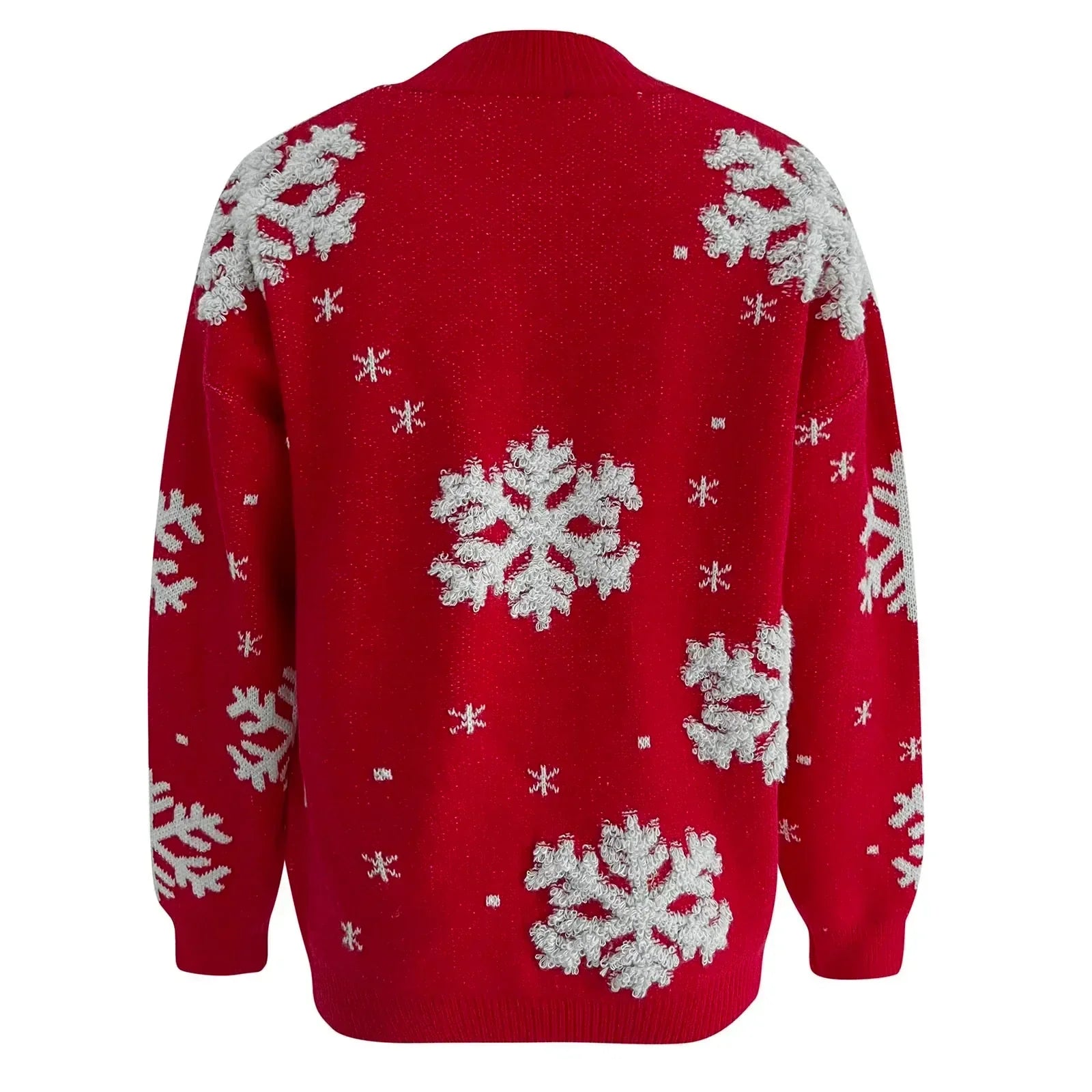 Valenzora – Hässlicher Weihnachtspullover – Glitzernder Schneeflocken-Look mit festlichem Flair