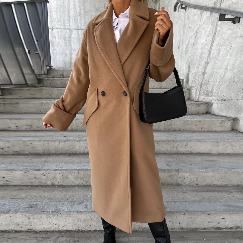 Valenzora | Eleganter langer Trenchcoat