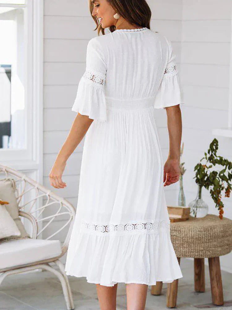 Valenzora | Boho Midi Dress