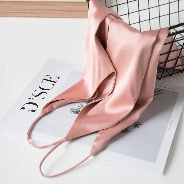 Valenzora | Damen-Crop-Top aus Satin mit Rundhalsausschnitt